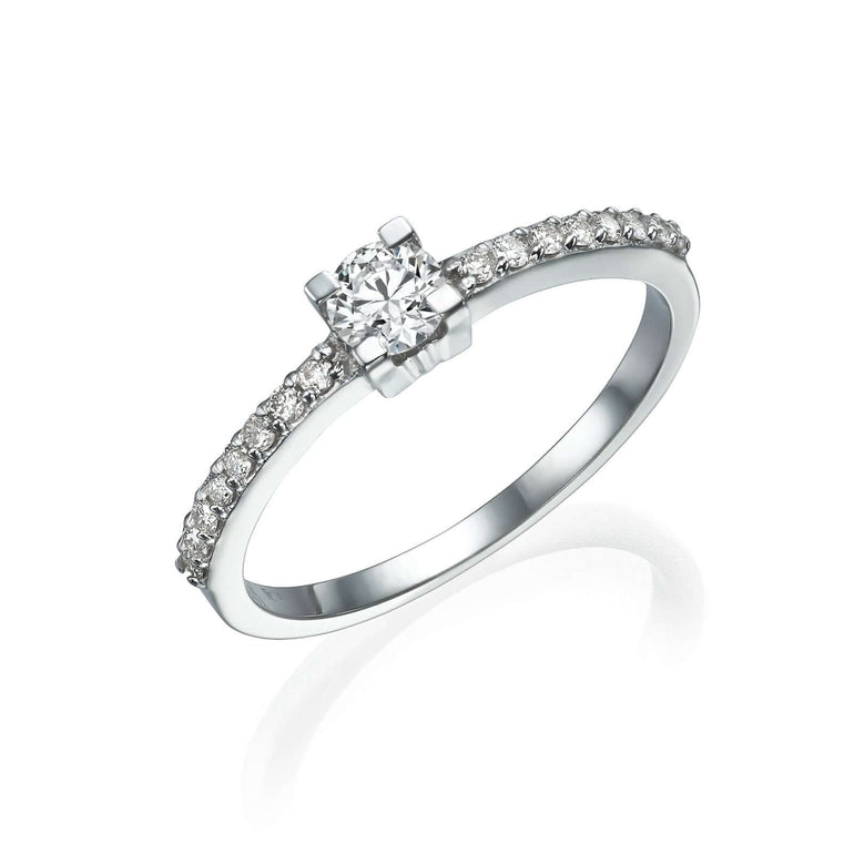 טבעת יהלום למראה ייחודי ומדוייק