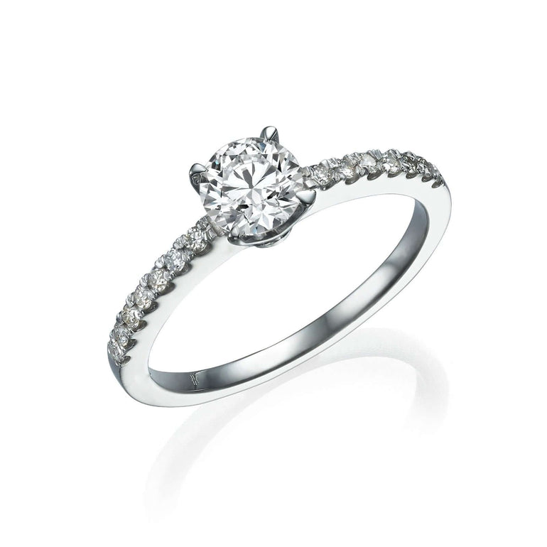 טבעת יהלום למראה יוקרתי ומנצנץ