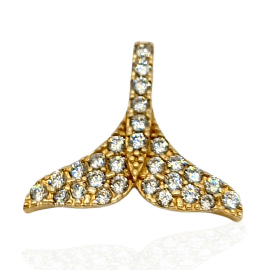 תליון סנפיר משובץ