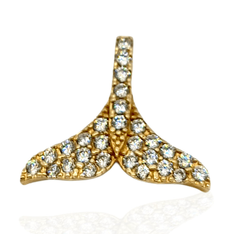 תליון סנפיר משובץ